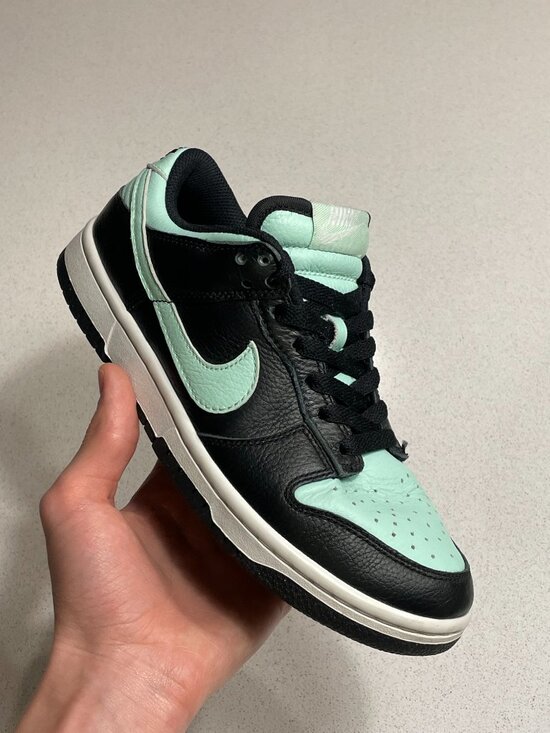 NIke Shoes - Nike By You Dunk Lows Black and Mint Green Size 5.5 US